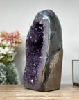 Huge Natural Amethyst Geode with Blue Agate Shell - CBP1068