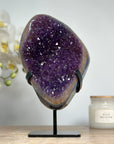 Polished Amethyst & Agte Cluster, Perfect for Office Decor - MWS1579