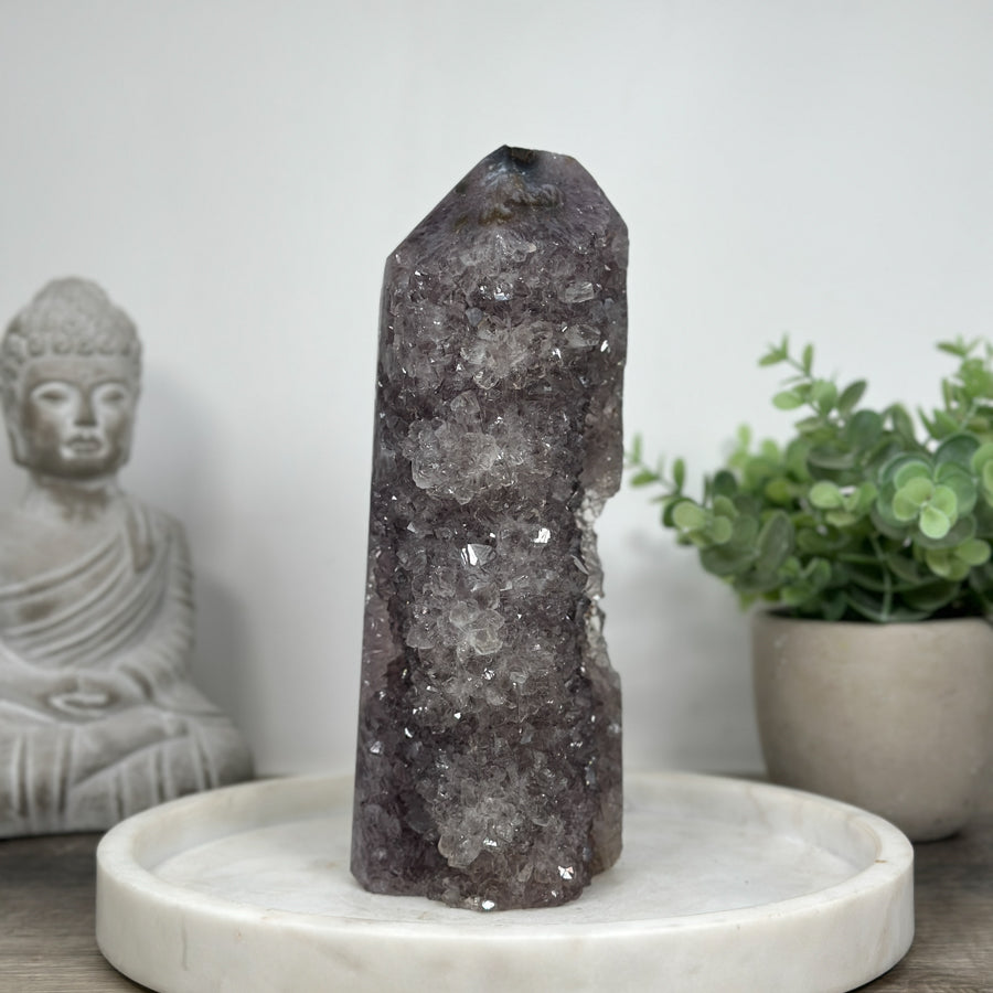 Large Natural Amethyst Stone Tower  - STP0171