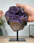 Amethyst Crystal Cluster with Beautiful yellow Banding - MWS1157