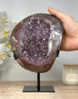 Rare Amethyst Crystal Geode with Beautifull Red Banding - MWS1659