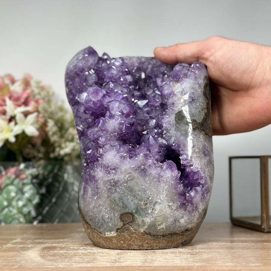 Large Amethyst Cathedral with Stalactite Formation - CBP0425