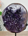 Amethyst & Agate Crystal Specimen, Elegant Bookshelf Highlight - MWS0785