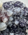 Rare Amethyst Cluster Covered with Calcite Crystals - MWS0915