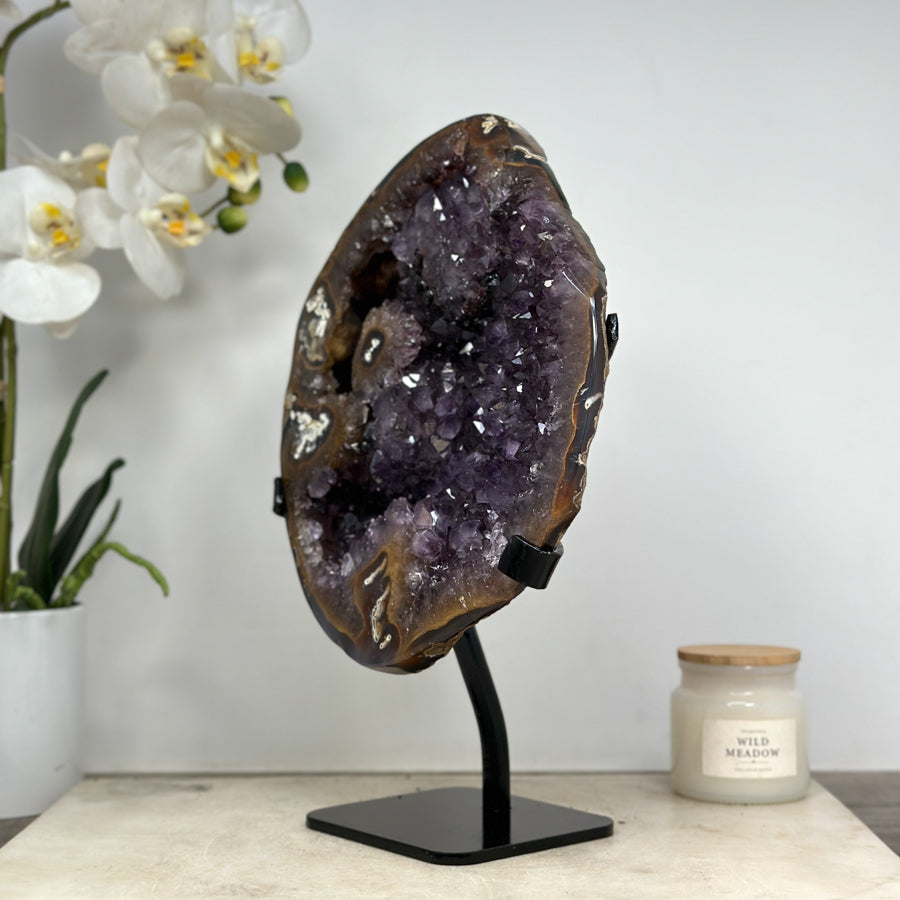 Huge Natural AMethyst &amp; Agate Geode - MWS1453