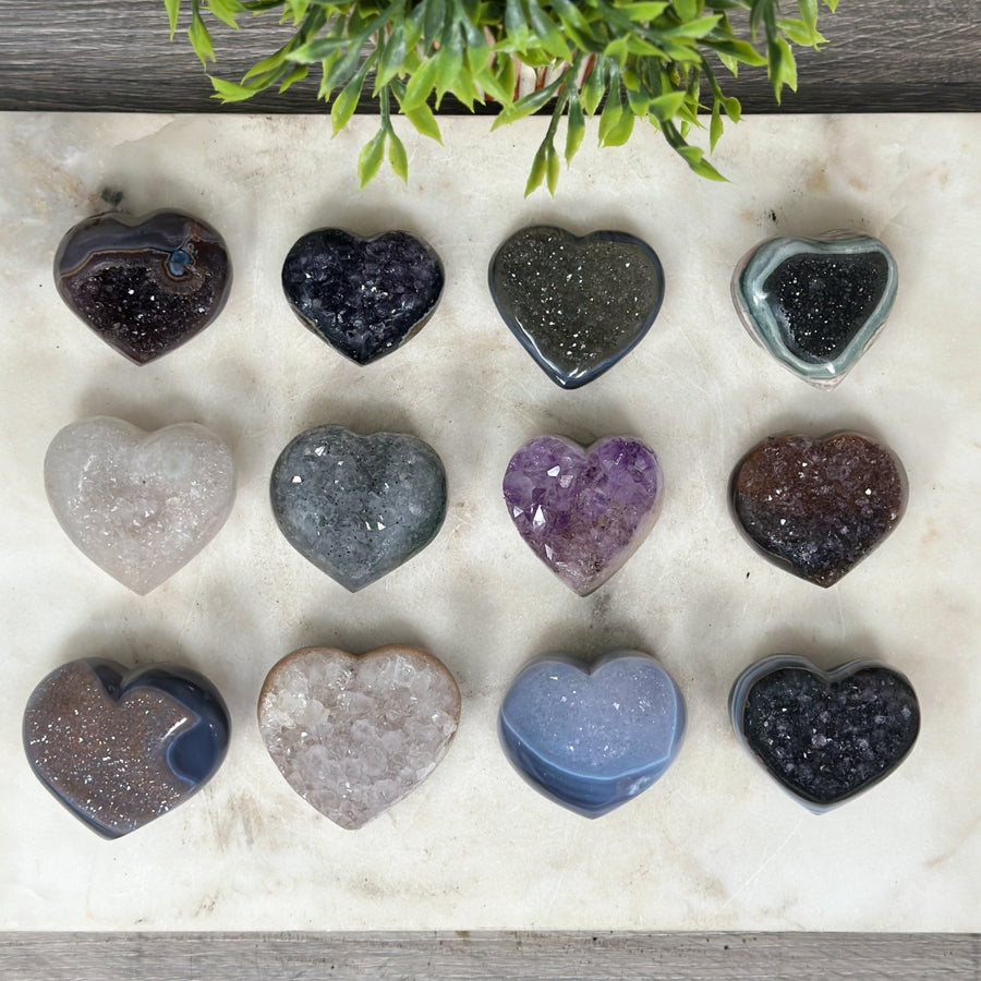 Mixed Minerals Hearts Set - MHLT0270