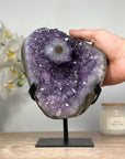 Natural Amethyst Crystal Geode with Stalactite Eye Formation - MWS1344