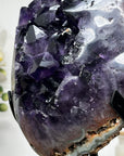 Uruguayan Amethyst & Jasper Cluster with Huge Deep Purple Crystals - MWS1523