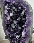 XXL Amethyst & Green Jasper Crystal Cluster with Calcite Inclusions - MWS0897