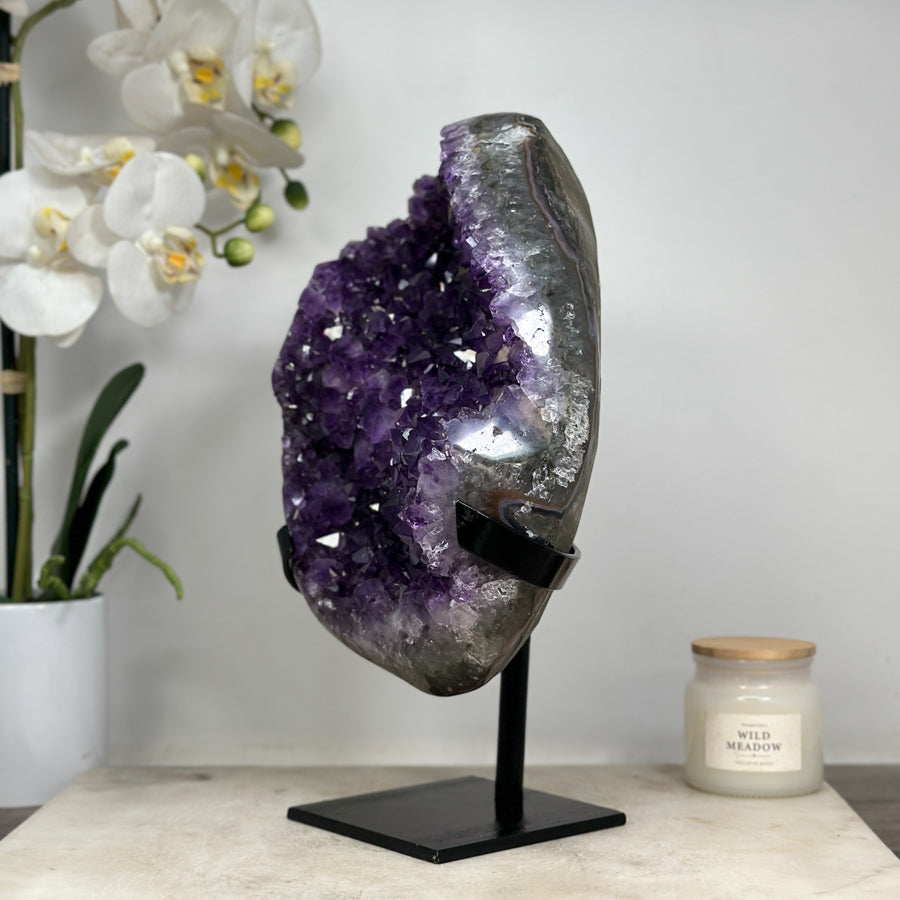 Large Stunning Amethyst Specimen with Beautiful &amp; Shinny Crystals - MWS1576