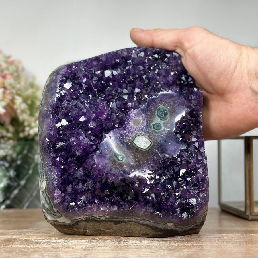 Beautiful Amethyst Crystal with Stalactite Eye Formation - CBP0529