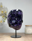 AAA Grade Natural Amethyst Cluster with Metal Stand - MWS1622