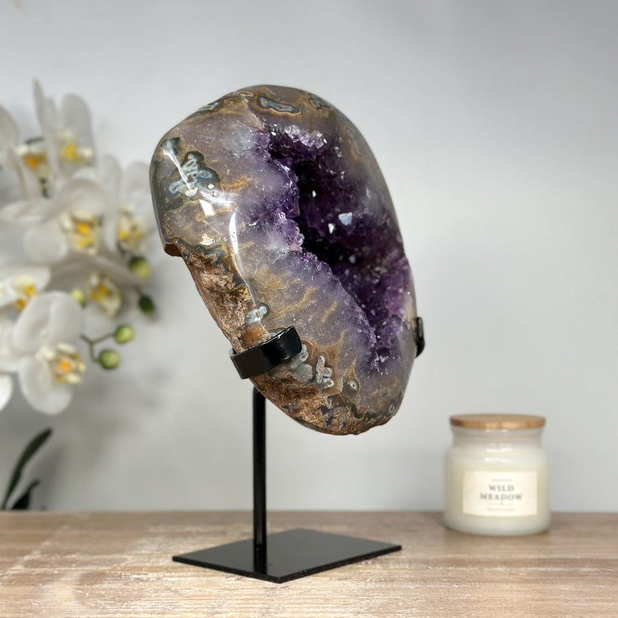 Unique Natural Amethyst Geode with Beautiful Formations - MWS1664