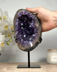 Natural Amethyst Stone Geode with Agate Shell - MWS1611