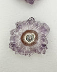 Amethyst, Quartz & Green Jasper Stalactite Slices Wholesale Flat - Ideal for Pendants - STS0009