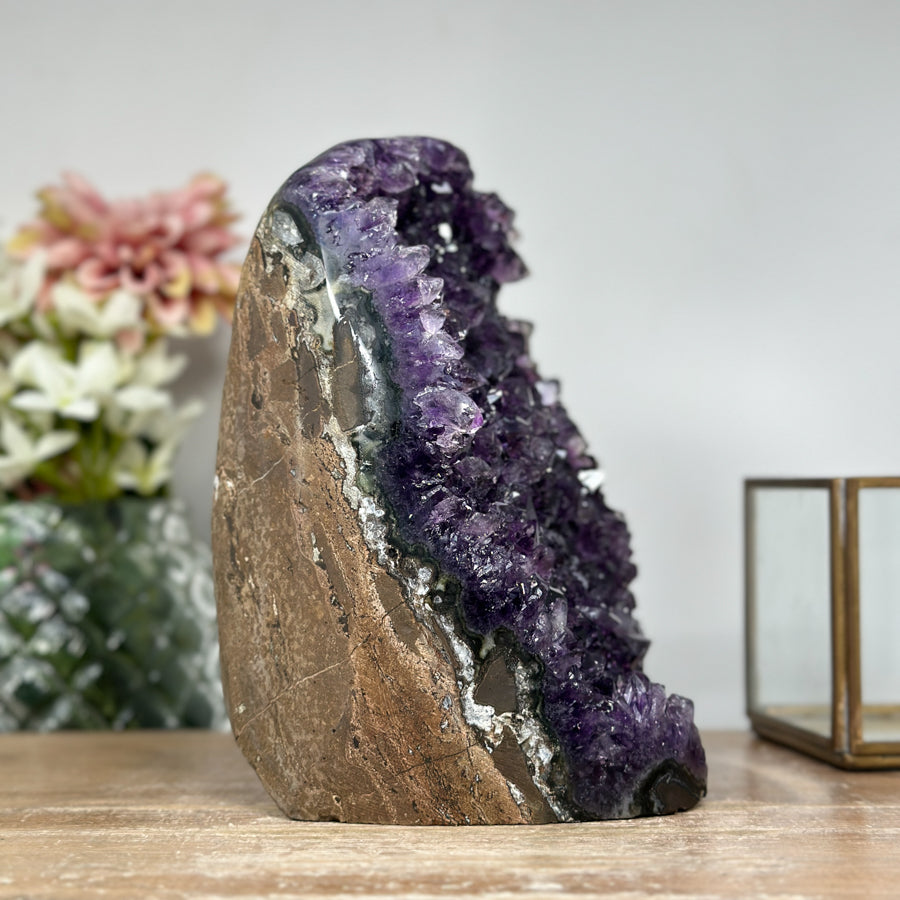 Large Natural Amethyst Specimen with Cut Base - CBP1067