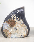 Uruguayan Banded Agate & Galaxy Quartz Druze Falme - FST0099