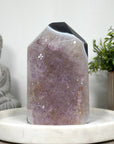 Huge XXL Blue Agate & Amethyst Stone Tower  - STP0155