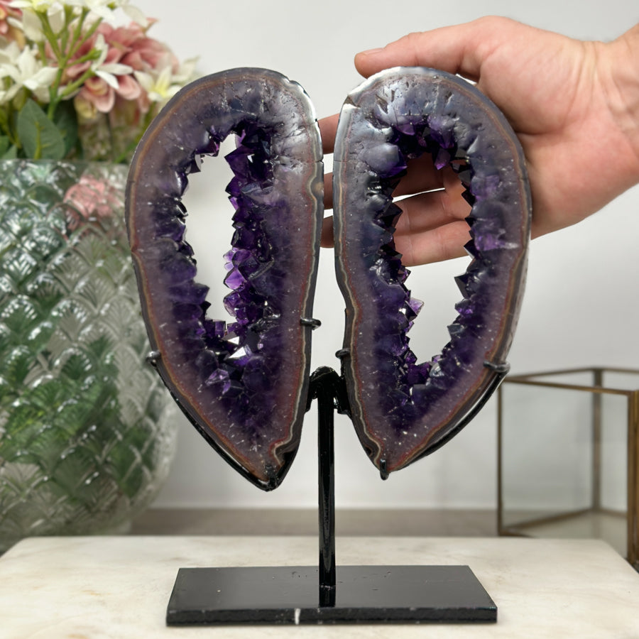 Outstanding Amethyst Butterfly Portal - Unique Centerpiece - MWS0913