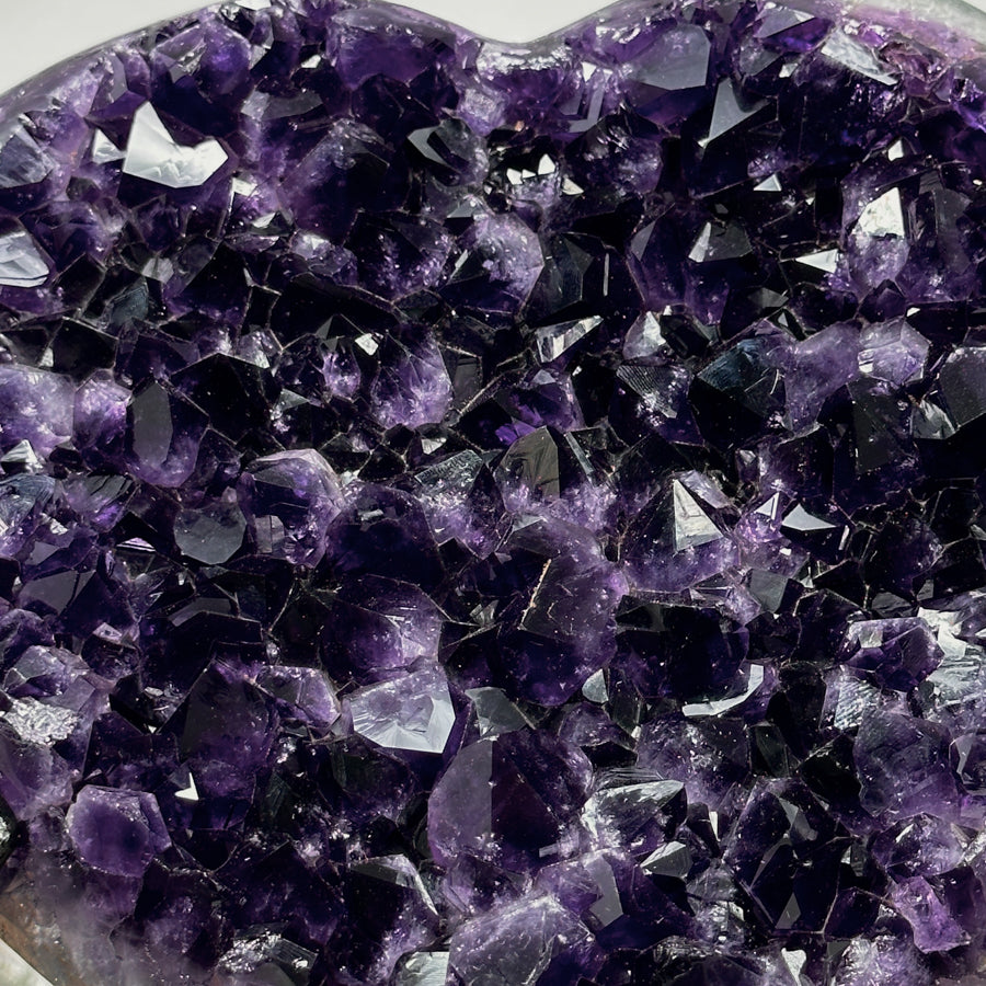 A+ Geade Uruguayan Amethyst Heart - HST0195