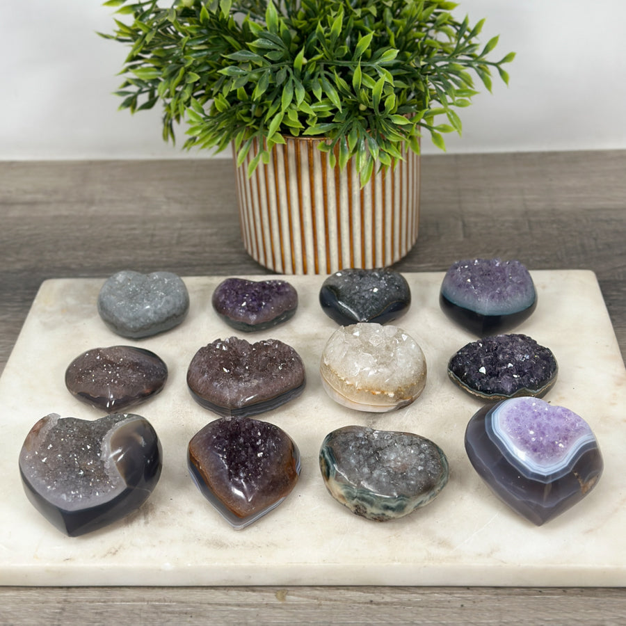 Mixed Minerals Hearts Set - MHLT0272