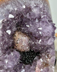 Rare Natural Amethyst Cluster with Black Hematite Formation - MWS1717