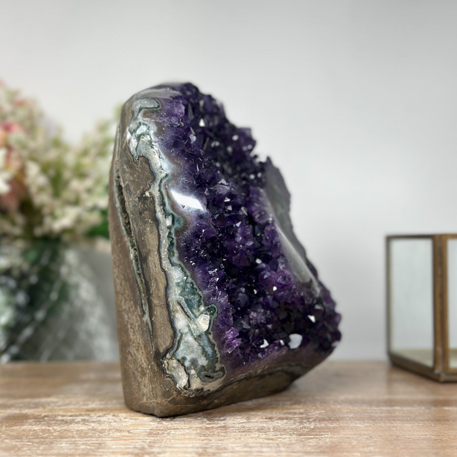 Beautiful Amethyst Crystal with Stalactite Eye Formation - CBP0529