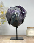 Beautiful Amethyst Geode with Calcite & Black Hematite - MWS1679