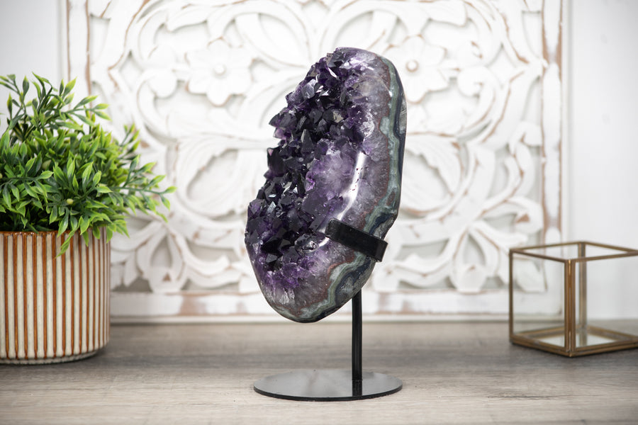 Natural Deep Purple Uruguayan Amethyst, Ready to Display - MWS0263