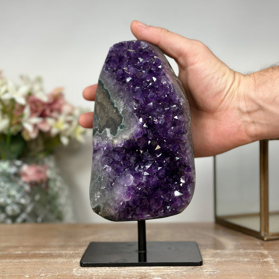 Polished Amethyst Stone, Deep Purple Amethyst Specimen - AWS0555