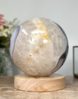 Premium Agate & Quartz Sphere for Spiritual Healing and Positive Energy Flow