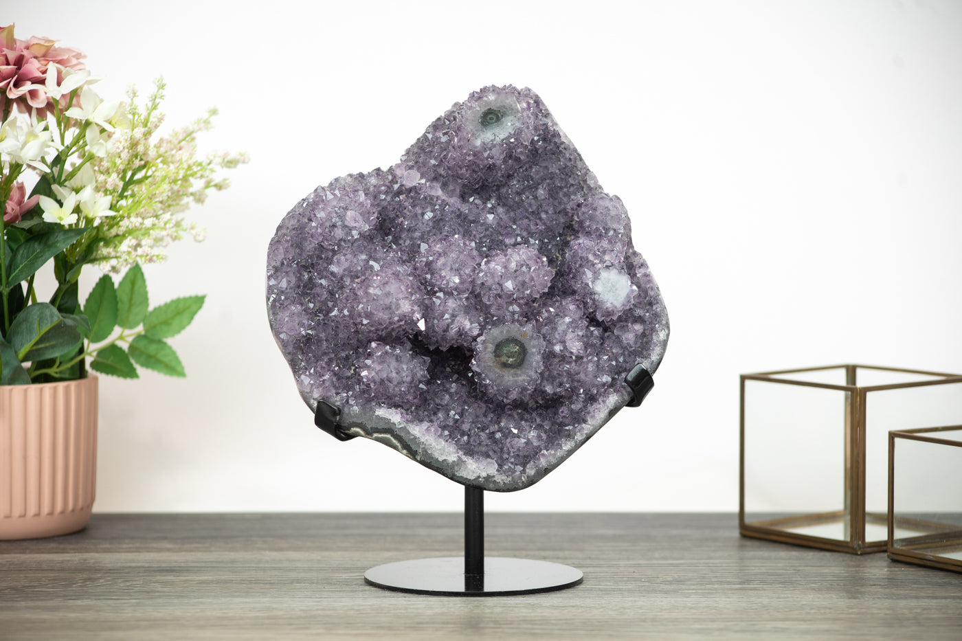 Large Natural Amethyst Cluster from Uruguay Full of Stalactite Formations - MWS0356