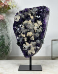 Premium A Grade Amethyst Cluster with Square Calcite Formations - MWS0908