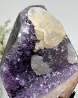 Amethyst Cluster with Calcite Formation - Enhances Your Desk with Natural Elegance. - MWS0882