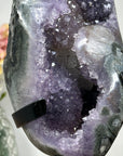 Beautiful Amethyst Geode with Unique Calcite Crystal Formation - MWS1056