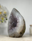 Amethyst & Quartz Stone Flame Carving - FST0141