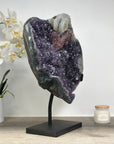 Large Amethyst Specimen with Beautiful Calcite & Hematite Formation - MWS1629