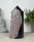 Natural Sugar Quartz & Agate Stone Tower  - STP0191