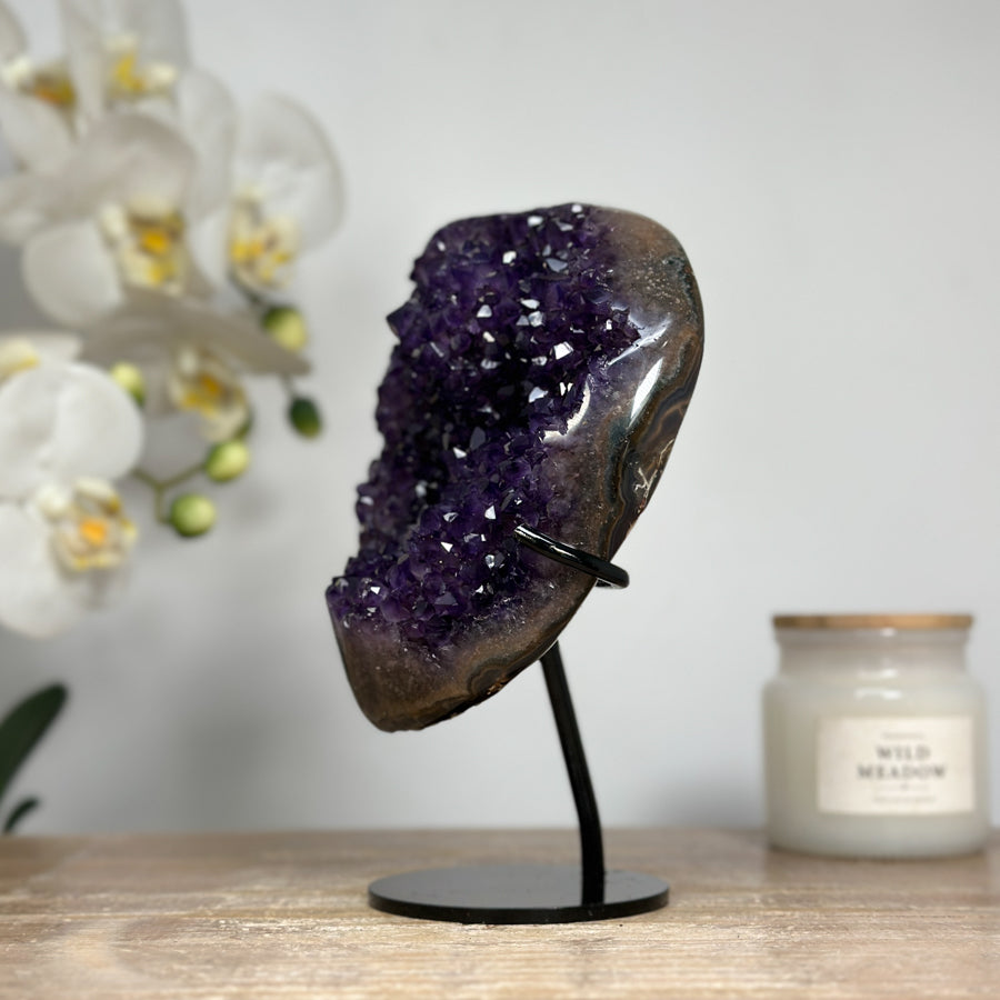 Natural A Grade Uruguayan Amethyst Specimen, Perfect for Desk Decor - MWS1591