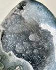 Beautiful Grey Tone Sugar Druzy Geode - MWS1692