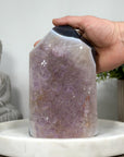 Huge XXL Blue Agate & Amethyst Stone Tower  - STP0155