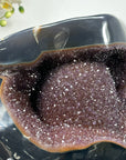 Unique Large Agate Geode with Beautiful Amethyst Stalactite Formation – Ideal for Feng Shui or Spiritual Spaces - MWS1517