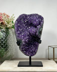 XXL Amethyst Specimen with Jasper Shell and Salactite Formations - AWS1435