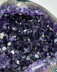 Deep Purple Natural Amethyst Geode, Stand Included - MWS1732