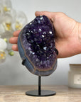 Deep Purple Amethyst & Blue Agate Crystal - MWS1594