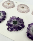 High-Quality Amethyst Stalactite Slices for Jewelers - Wholesale Bulk Pack - STS0029