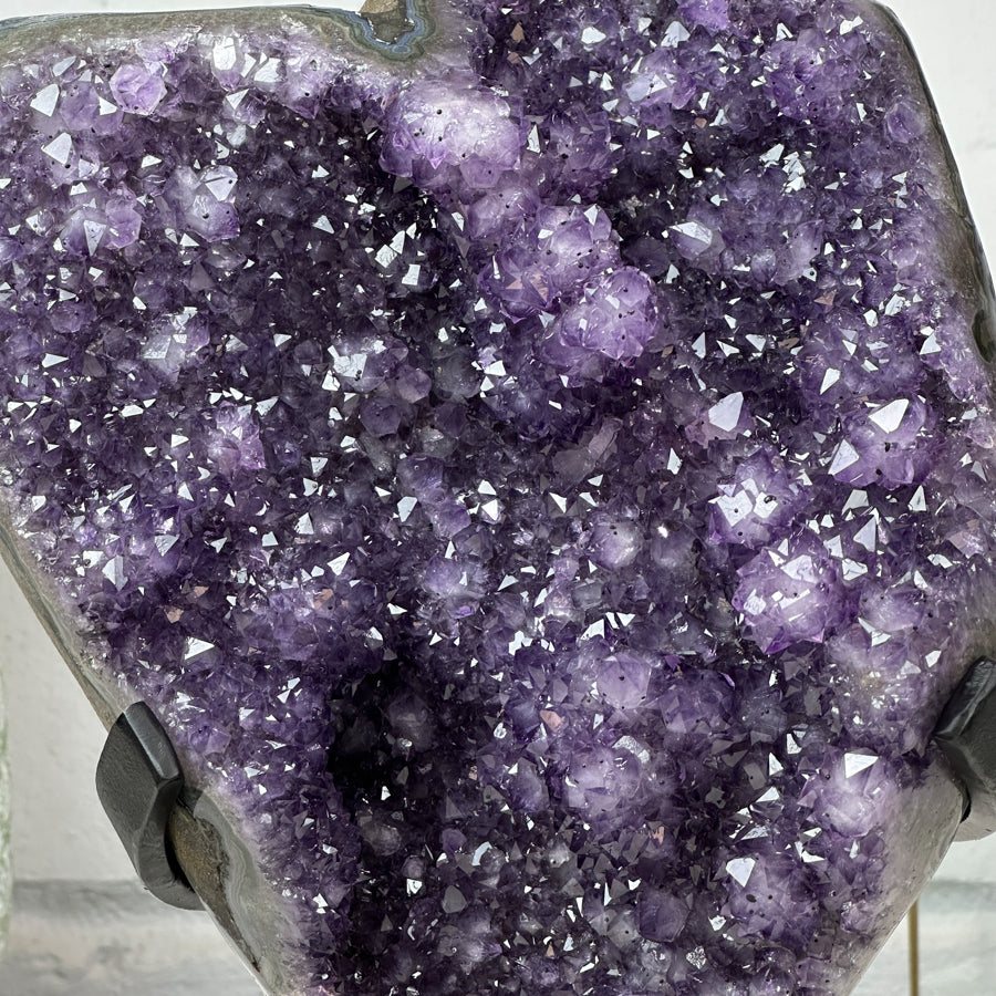 Natural Amethyst Cluster from Uruguay with Beautiful Stalactite Formations - AWS1440