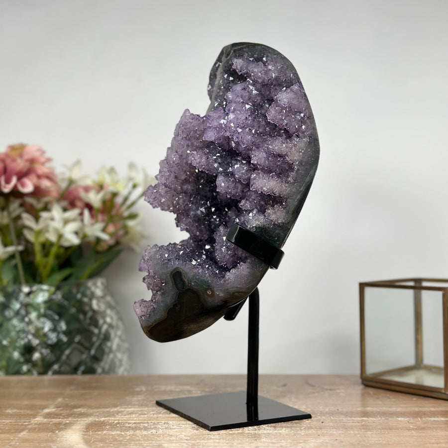 Stunning Amethyst Cluster Full Of Stalactite Towers - MWS0976