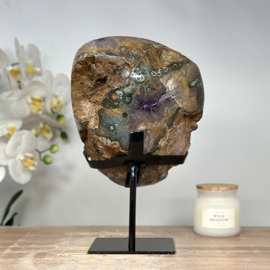 Unique Natural Amethyst Geode with Beautiful Formations - MWS1664