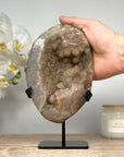 Unique Beautiful Yellow Sugar Druzy Crystal Geode - MWS1413